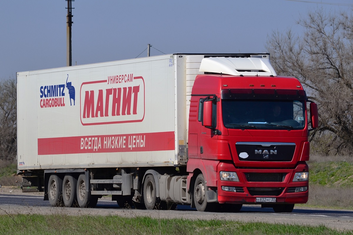Волгоградская область, № Н 832 НС 37 — MAN TGX ('2007) 18.360 Волгоградская область, № Н 832 НС 37 — MAN TGX ('2007) 18.360