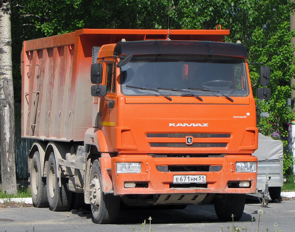 Архангельская область, № Е 671 НМ 51 — КамАЗ-6520-53