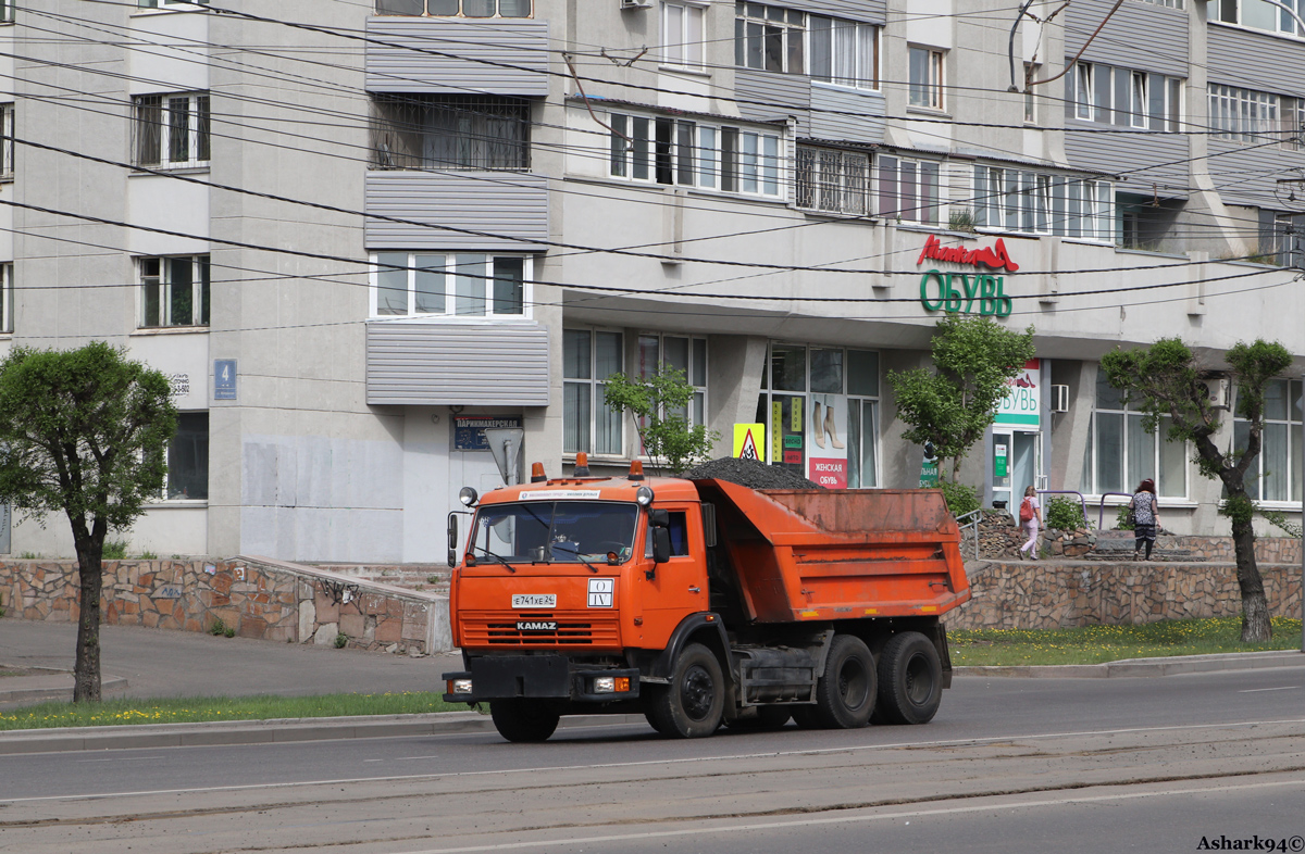 Красноярский край, № Е 741 ХЕ 24 — КамАЗ-55111-15 [55111R]