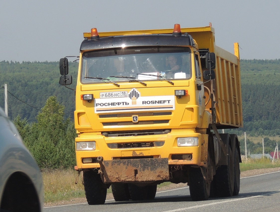 Удмуртия, № Р 686 НС 18 — КамАЗ-6522-43