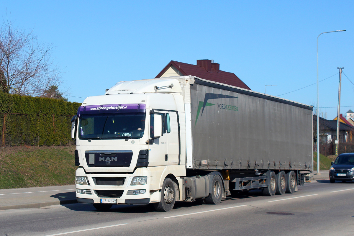 Литва, № JZJ 842 — MAN TGX ('2007) 18.440 Литва, № JZJ 842 — MAN TGX ('2007) 18.440