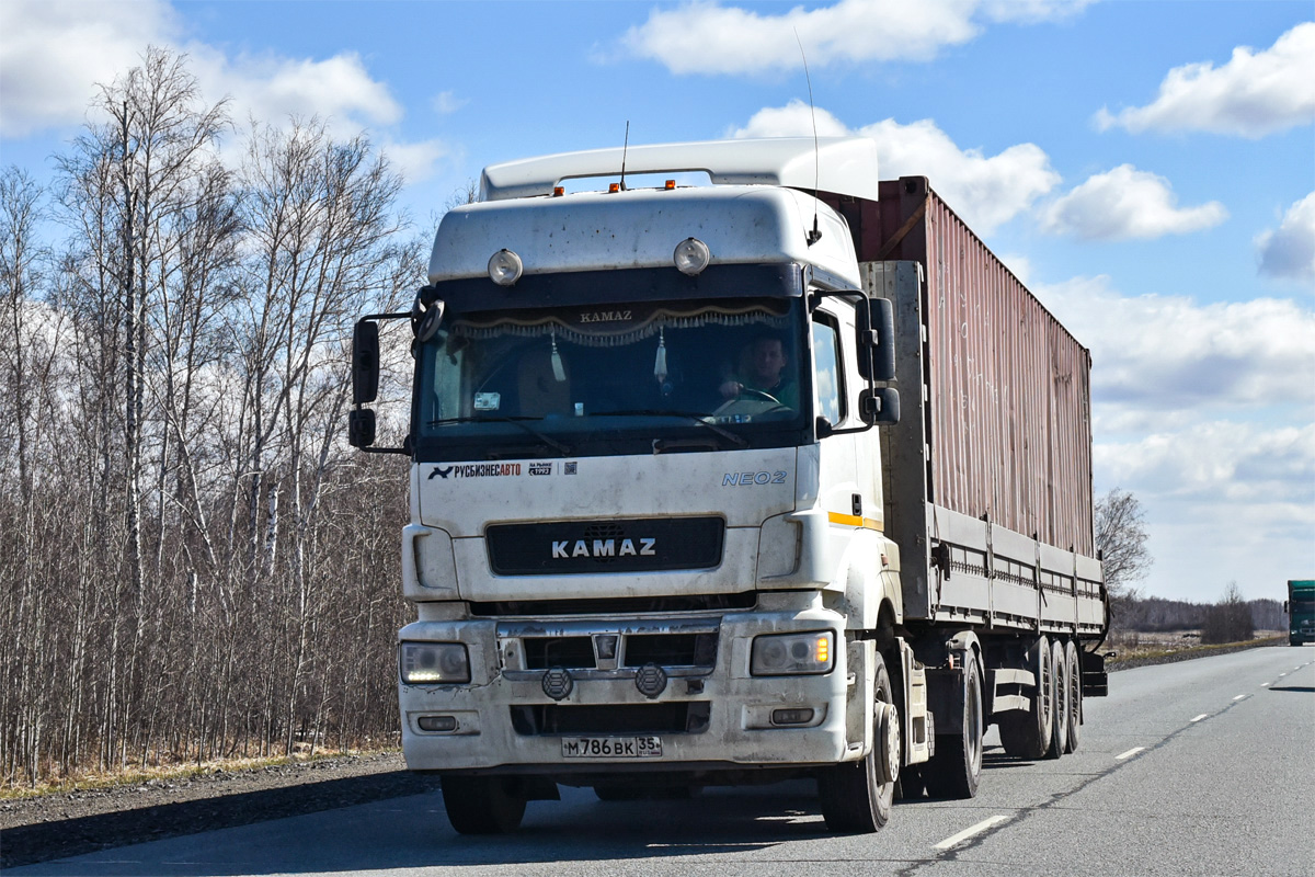 Вологодская область, № М 786 ВК 35 — КамАЗ-5490-S5(87)