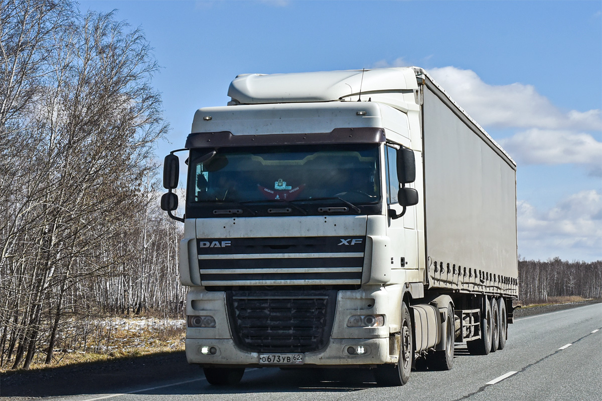 Рязанская область, № О 673 УВ 62 — DAF XF105 FT