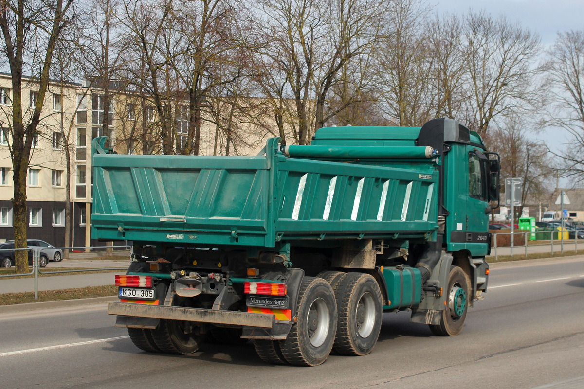Литва, № KGO 305 — Mercedes-Benz Actros ('1997) 2640