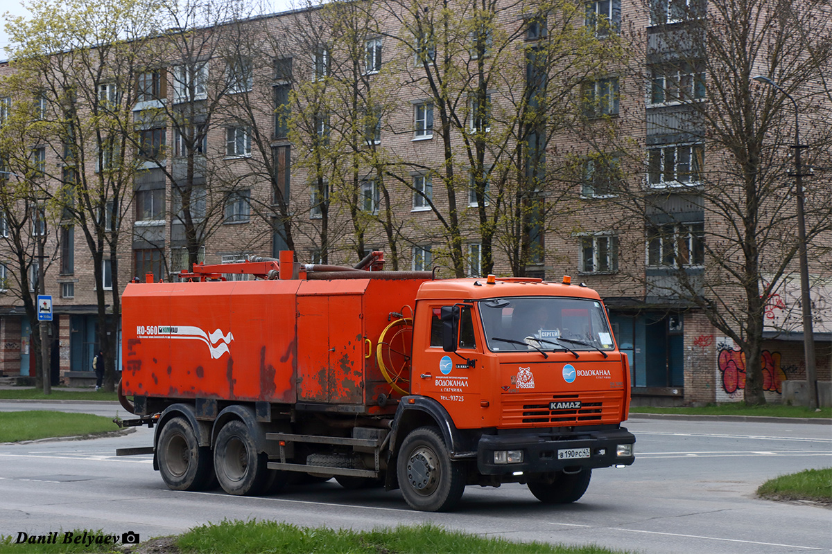 Ленинградская область, № В 190 РС 47 — КамАЗ-65115-62