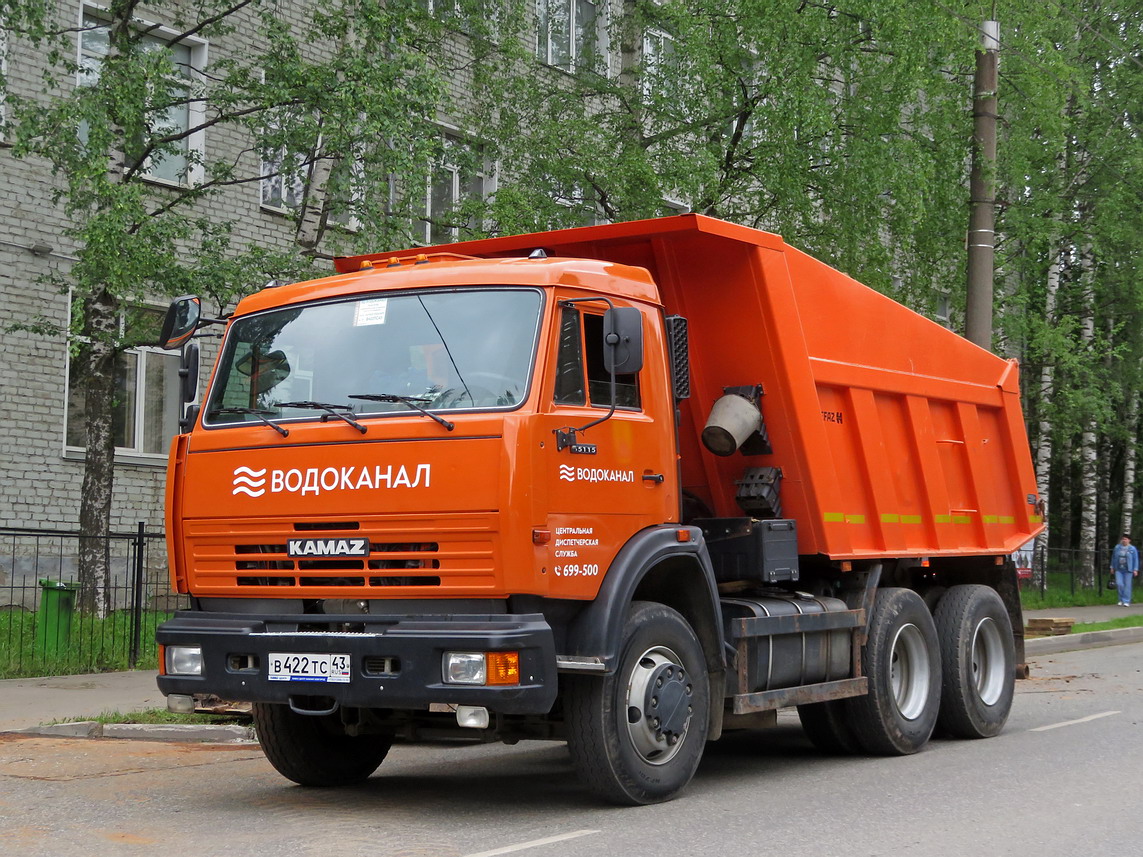 Кировская область, № В 422 ТС 43 — КамАЗ-65115 [651150]