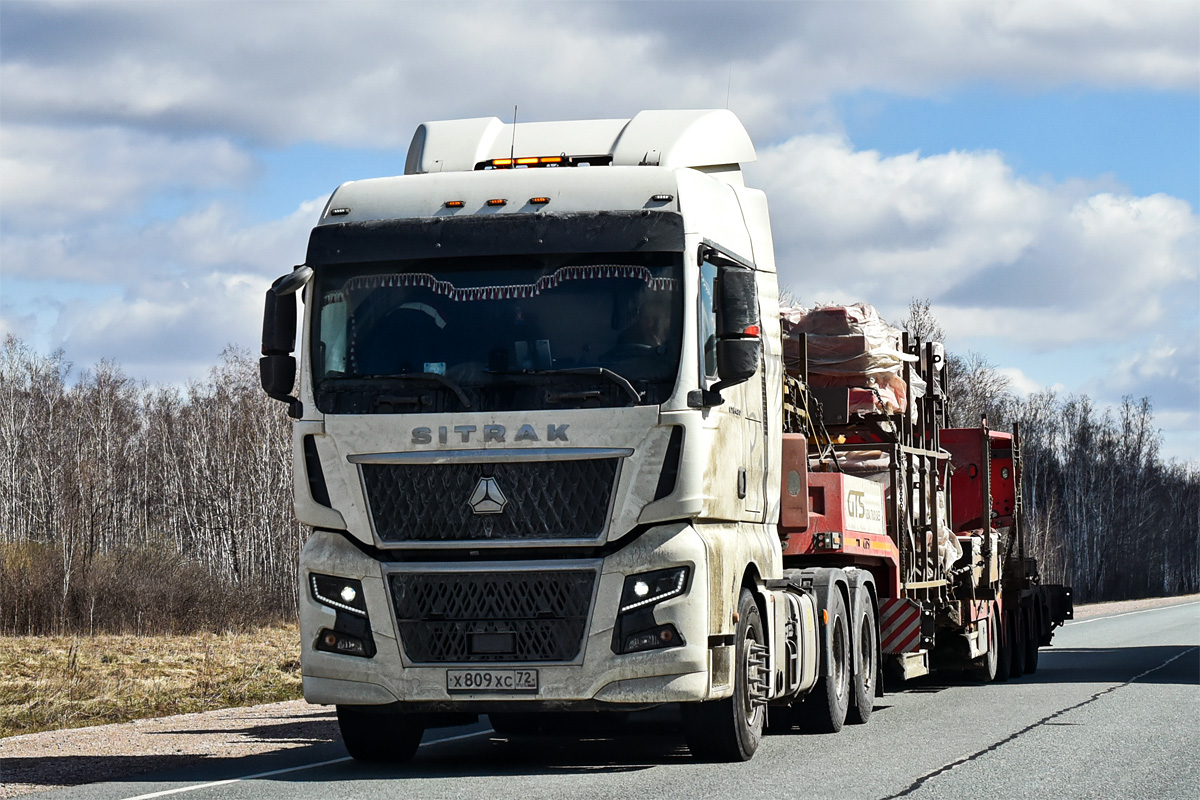 Тюменская область, № Х 809 ХС 72 — Sitrak C7H ZZ4186 MAX