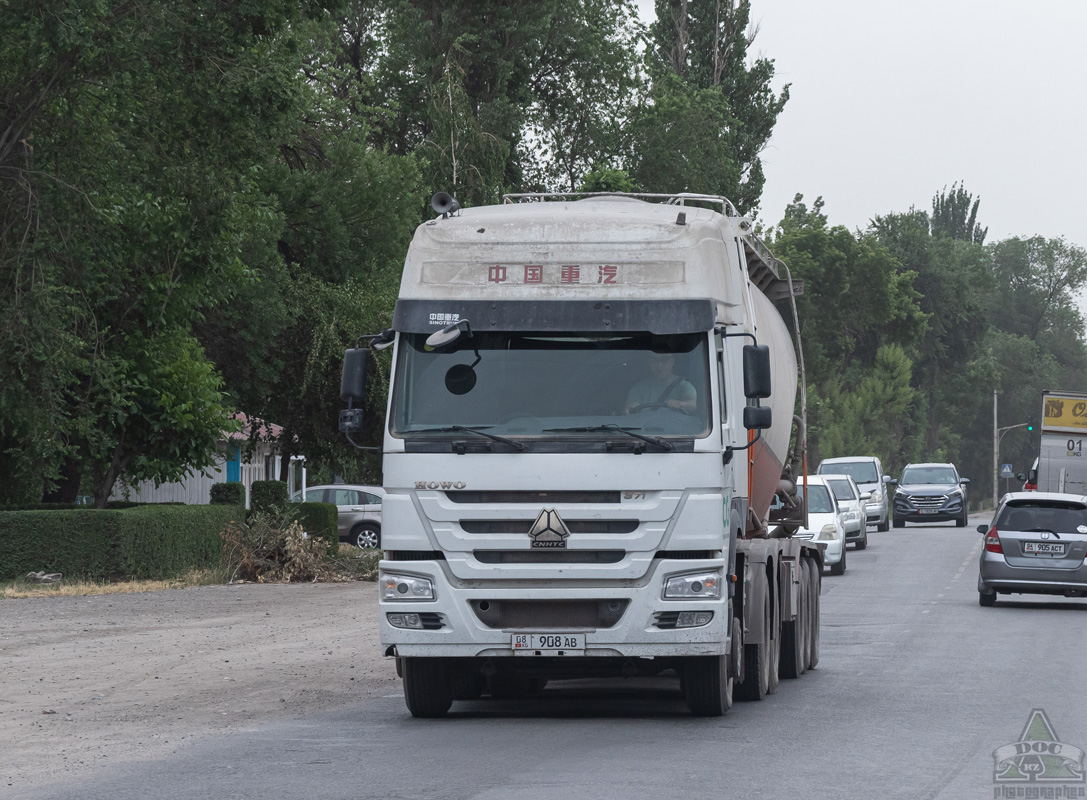 Киргизия, № 08 908 AB — Howo HW ZZ4327