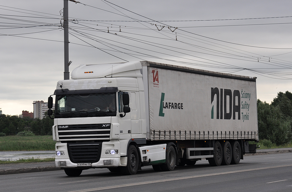 Омская область, № С 699 МЕ 55 — DAF XF105 FT