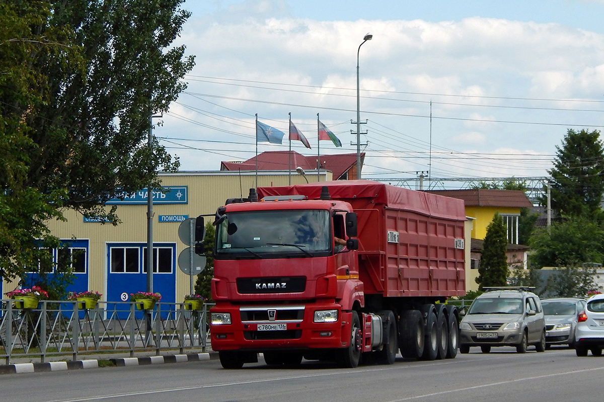 Воронежская область, № С 780 МЕ 136 — КамАЗ-5490-S5(87)