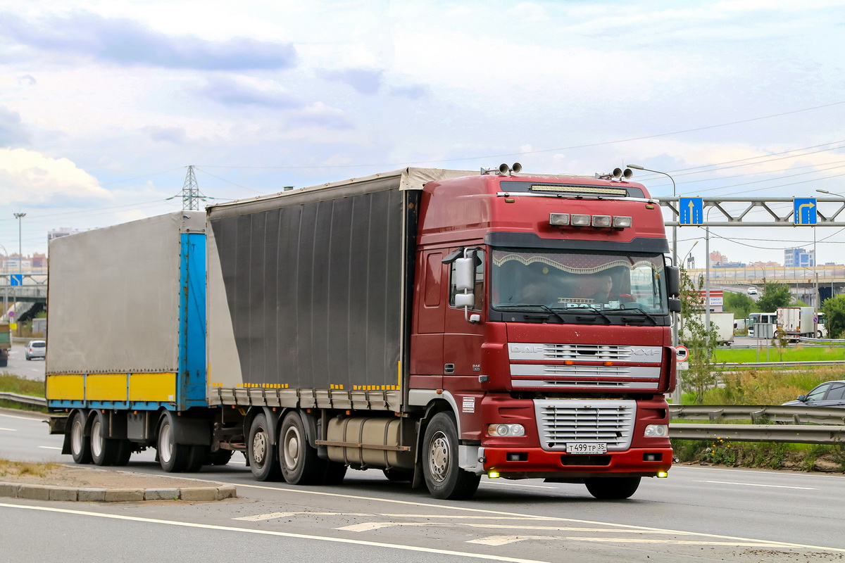 Вологодская область, № Т 499 ТР 35 — DAF XF95 FAR