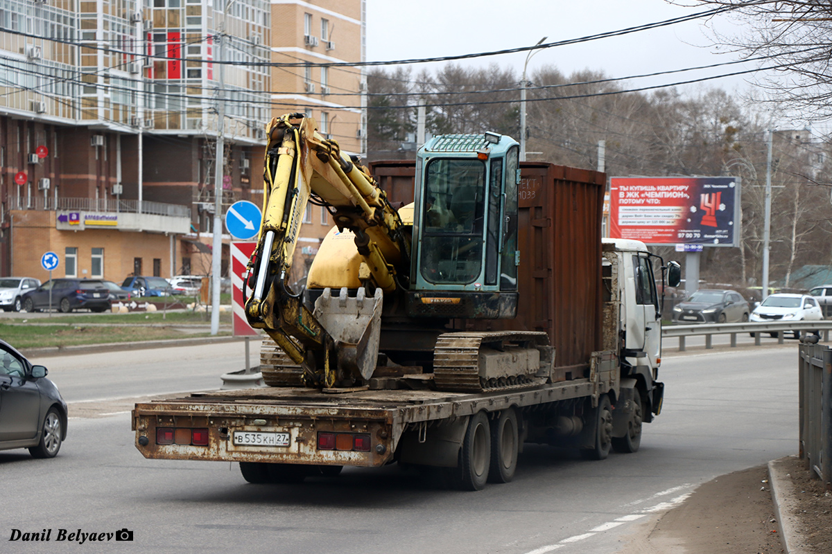 Хабаровский край, № В 535 КН 27 — Nissan Diesel (общая модель); Хабаровский край, № (27) Б/Н СТ 0002 — Yanmar (общая модель); Хабаровский край — Спецтехника с нечитаемыми на фото номерами