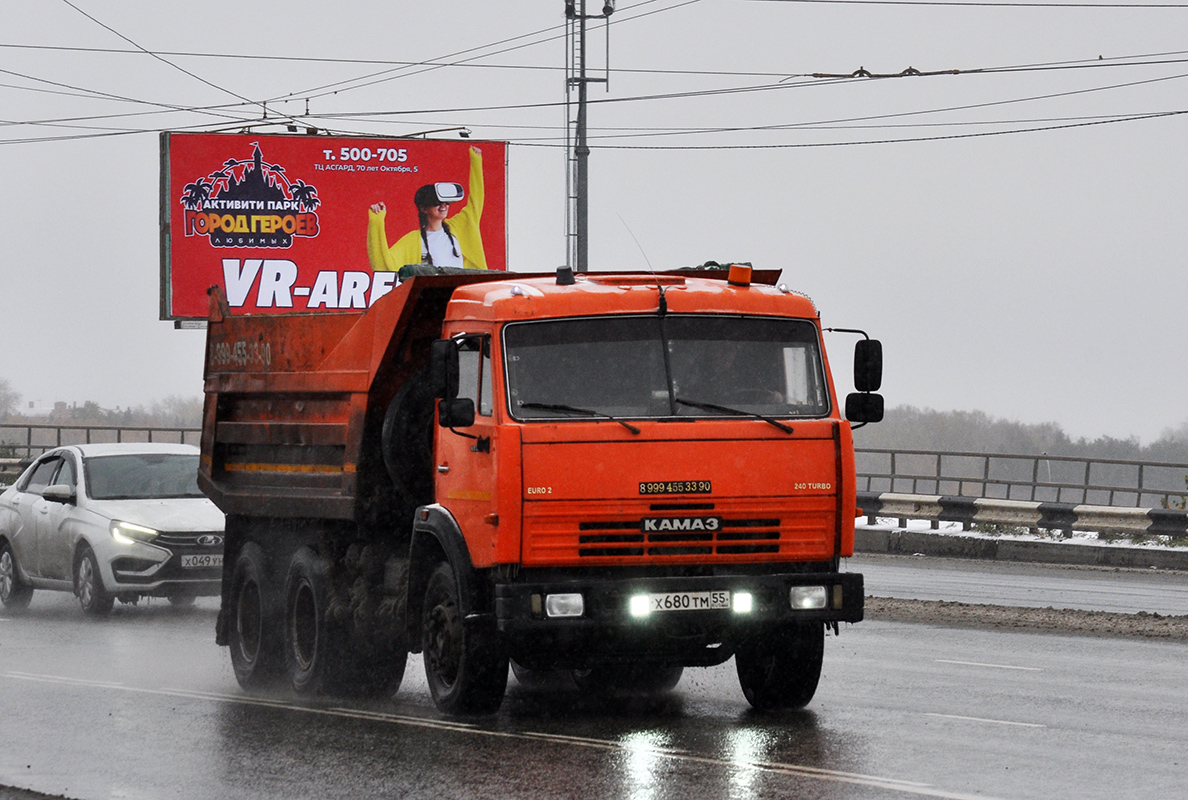 Омская область, № Х 680 ТМ 55 — КамАЗ-55111-02 [55111C]