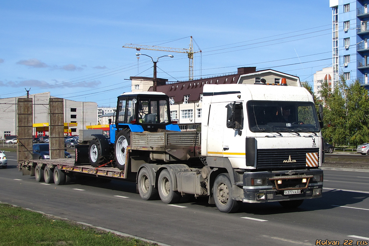 Алтайский край, № А 377 УА 22 — МАЗ-6430A8; Алтайский край — Новая спецтехника