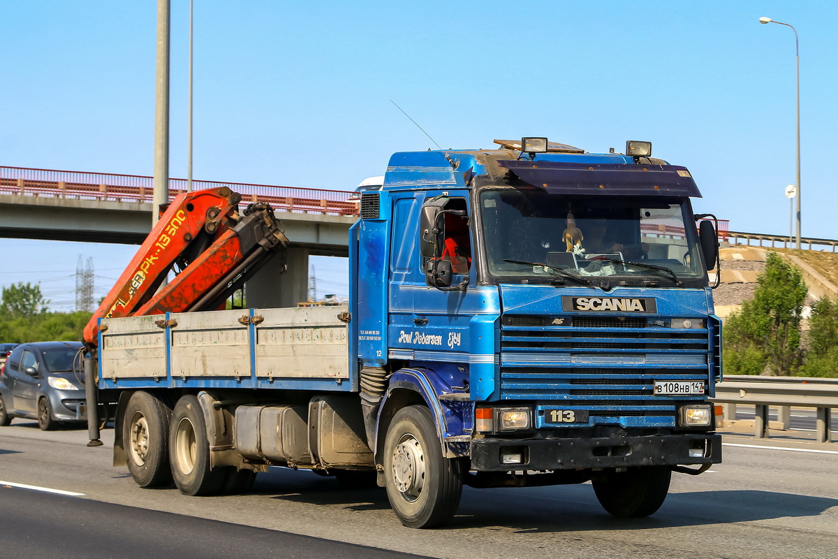 Ленинградская область, № В 108 НВ 147 — Scania (II) R113M