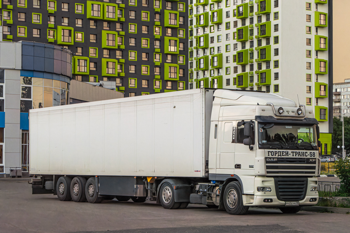 Пензенская область, № Р 456 ММ 58 — DAF XF105 FT