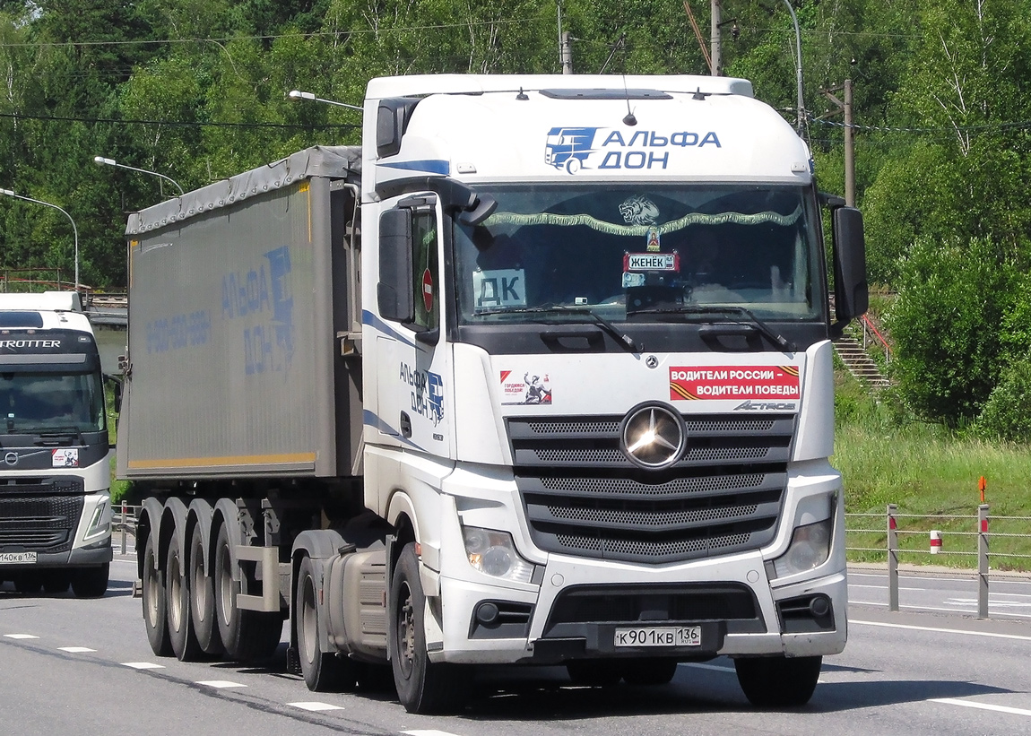 Воронежская область, № К 901 КВ 136 — Mercedes-Benz Actros ('2022) [LRD]