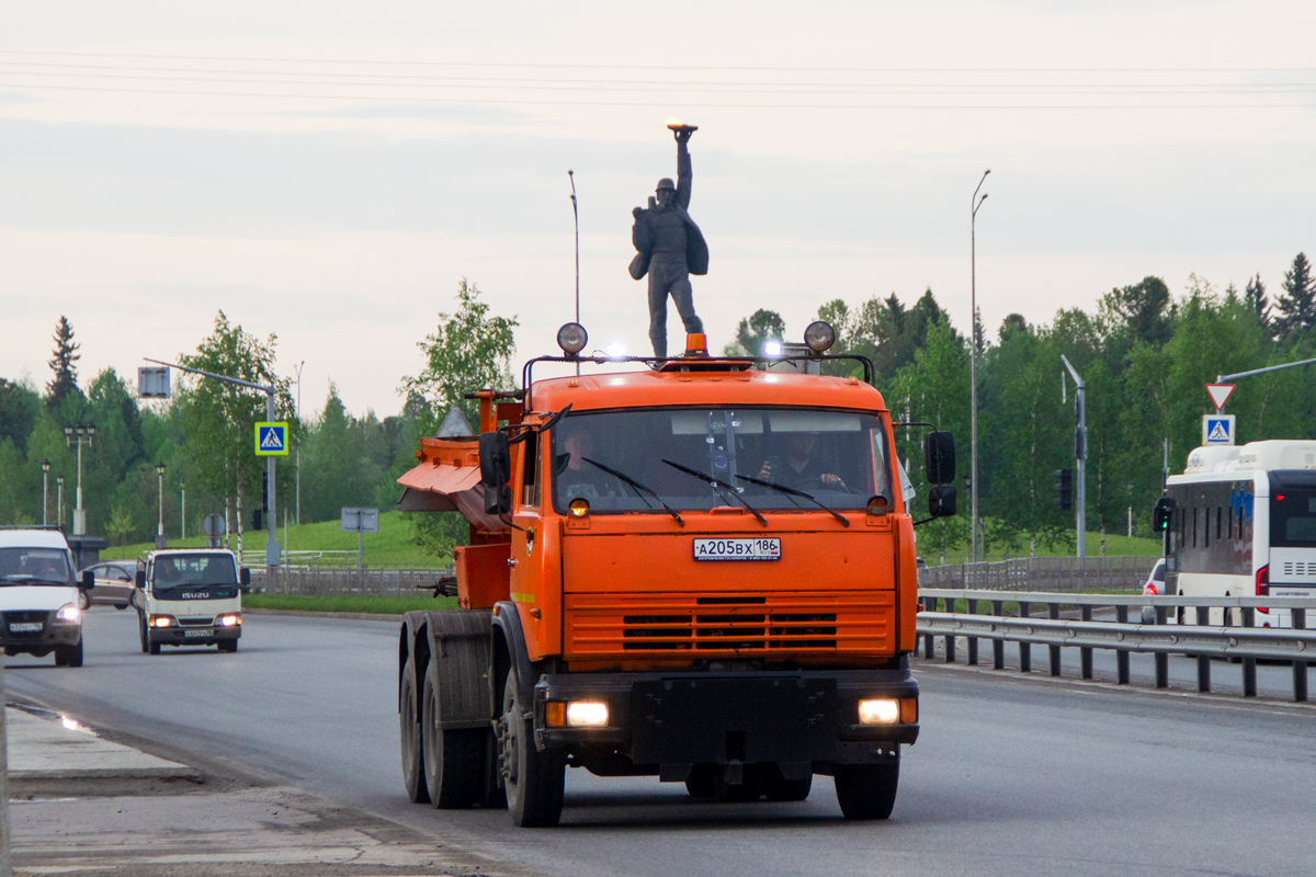 Ханты-Мансийский автоном.округ, № А 205 ВХ 186 — КамАЗ-65115-62