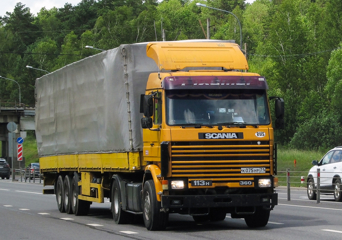 Тульская область, № К 075 НР 71 — Scania (II) P113H