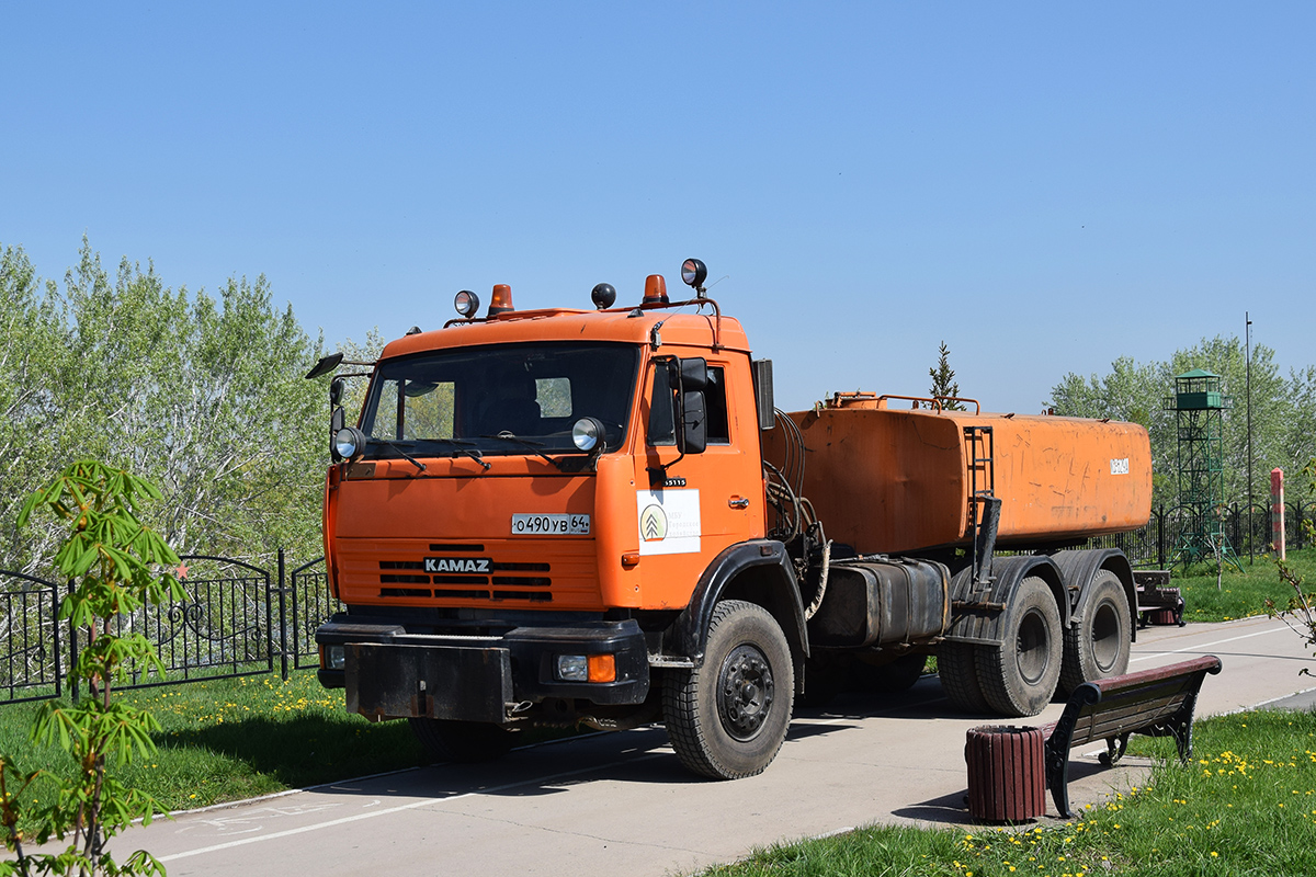Саратовская область, № О 490 УВ 64 — КамАЗ-65115-62