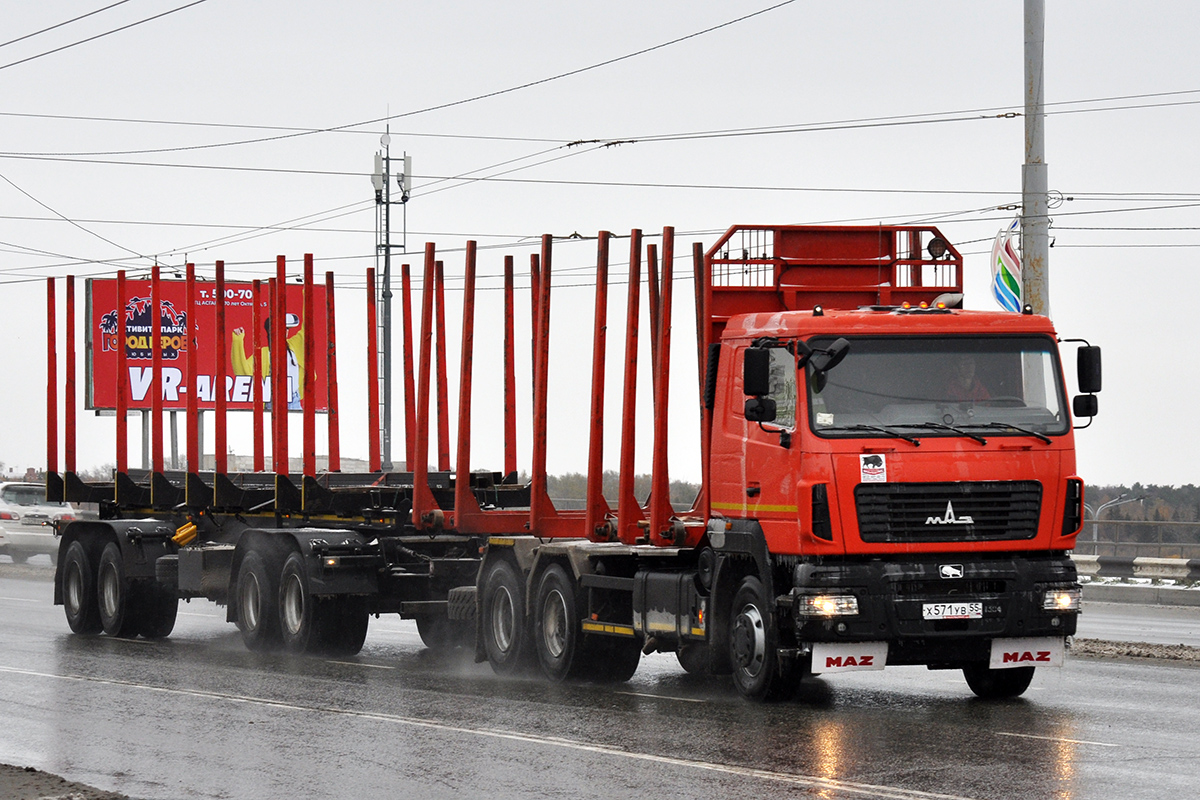 Омская область, № Х 571 УВ 55 — МАЗ-631228