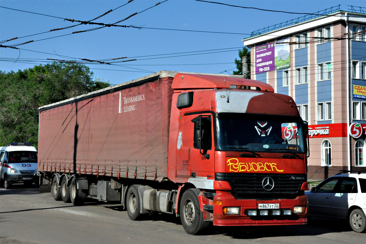Алтайский край, № М 867 УТ 22 — Mercedes-Benz Actros ('1997) 1843