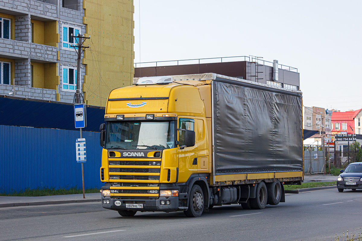 Свердловская область, № О 809 МЕ 196 — Scania ('1996) R124L