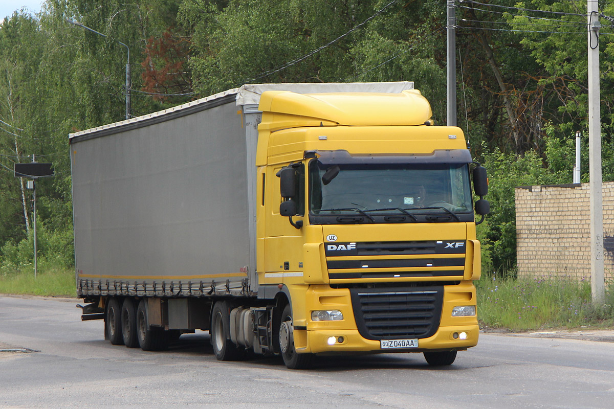 Узбекистан, № 50 Z 040 AA — DAF XF105 FT
