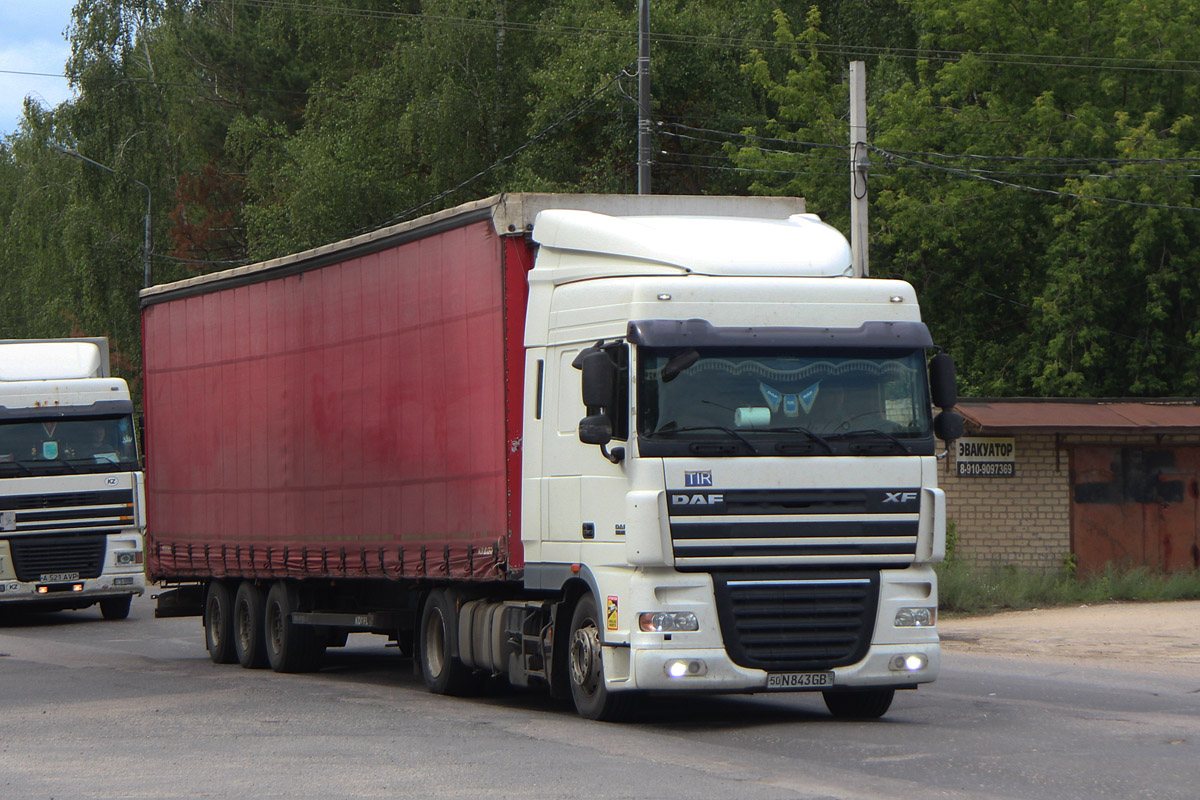 Узбекистан, № 50 N 843 GB — DAF XF105 FT