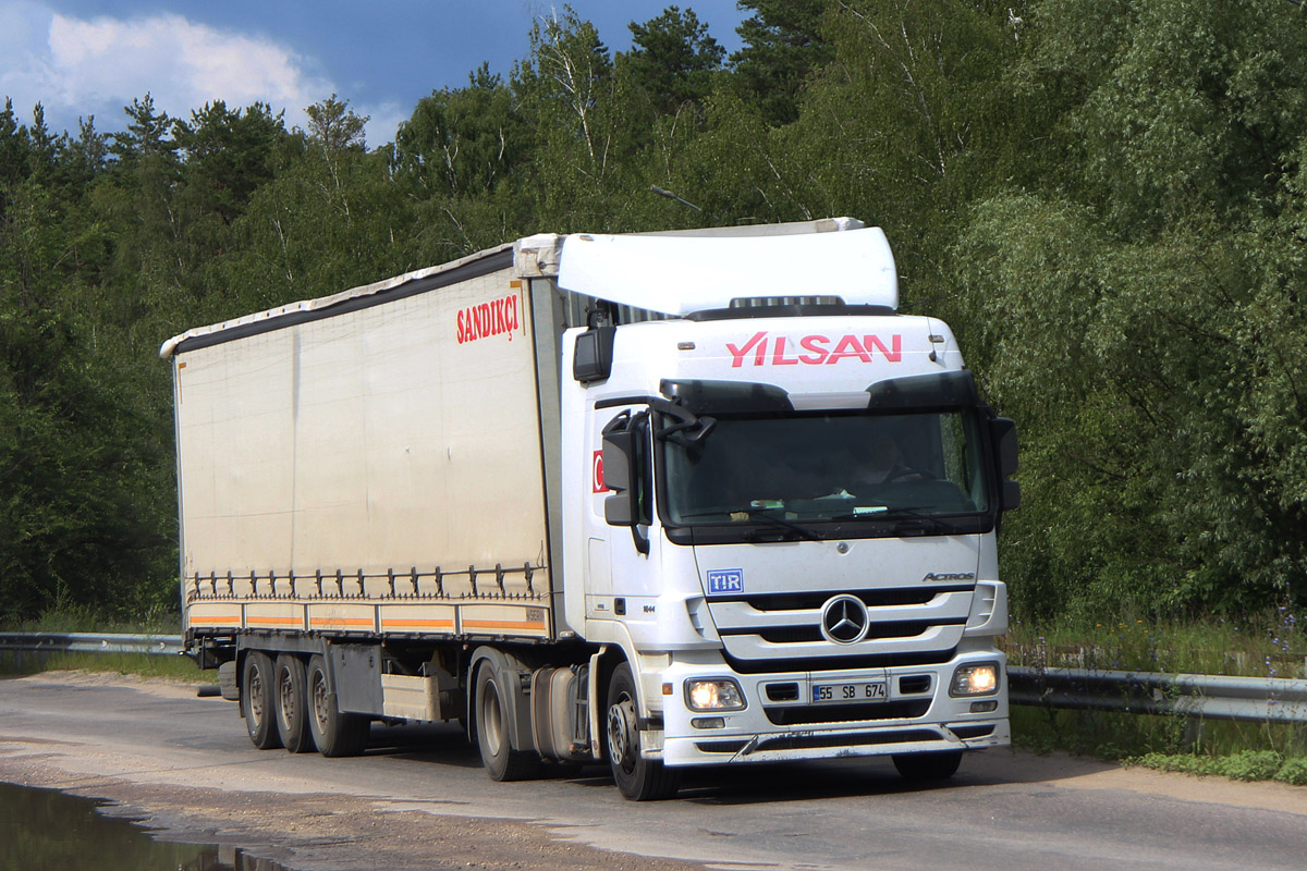 Турция, № 55 SB 674 — Mercedes-Benz Actros ('2009) 1844