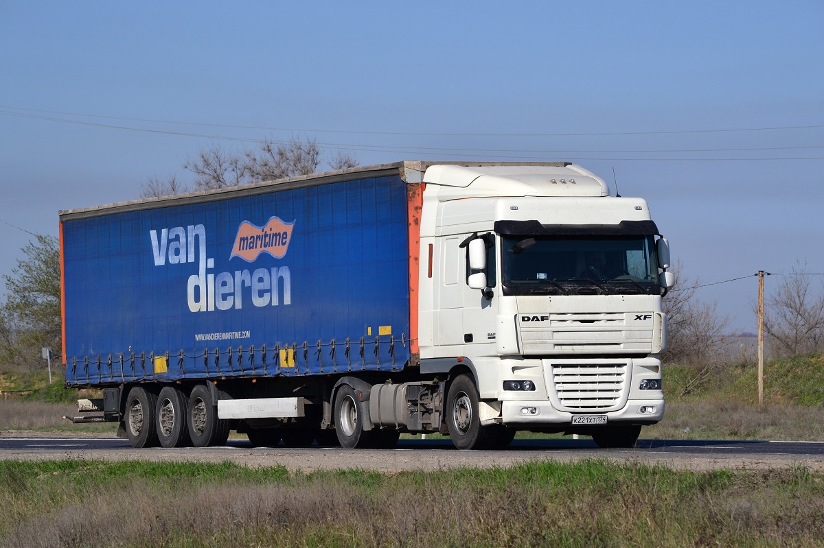 Челябинская область, № К 221 ХТ 174 — DAF XF105 FT