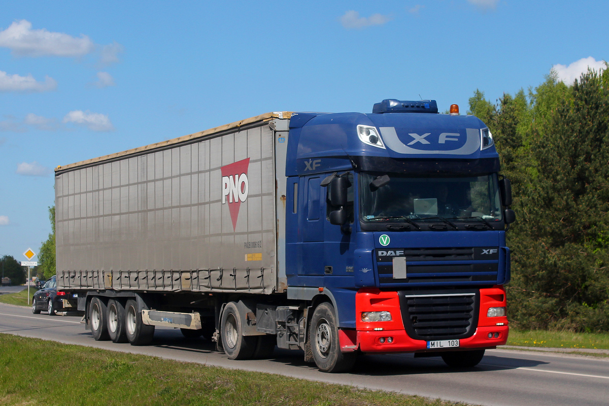 Литва, № MIL 103 — DAF XF105 FT