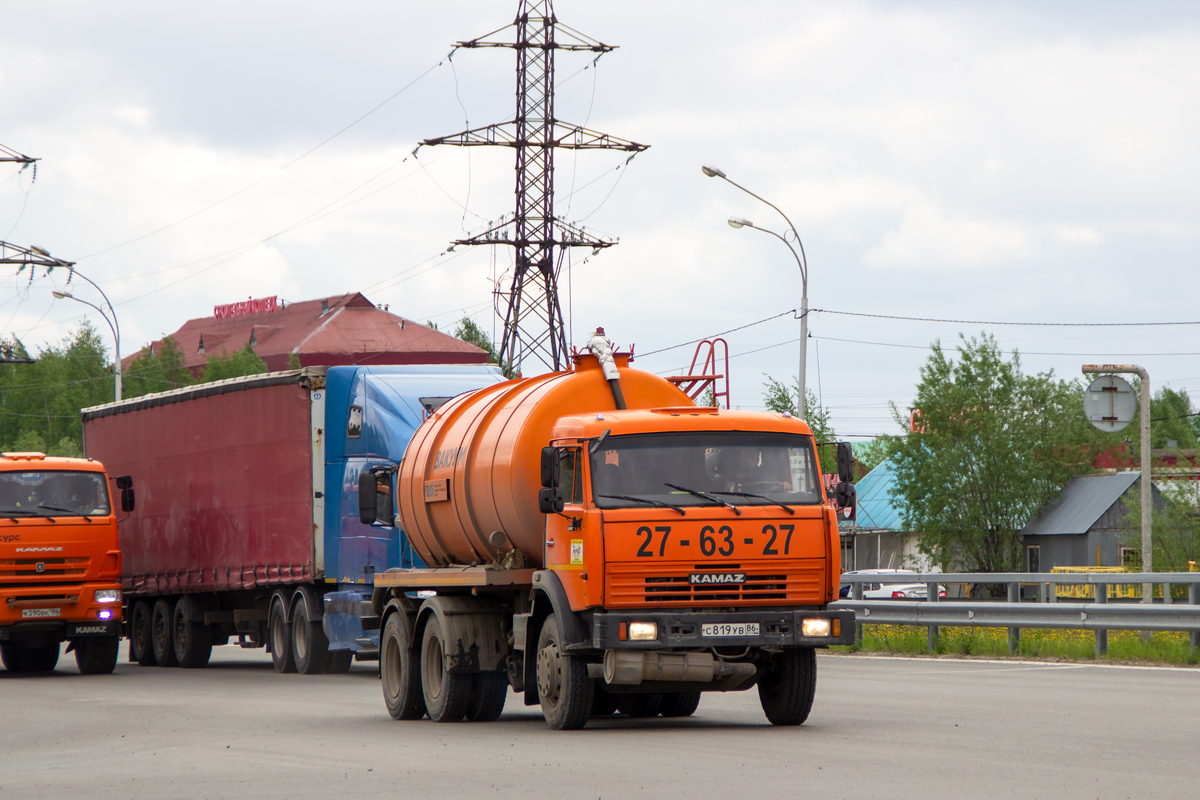 Ханты-Мансийский автоном.округ, № С 819 УВ 86 — КамАЗ-65115 (общая модель)