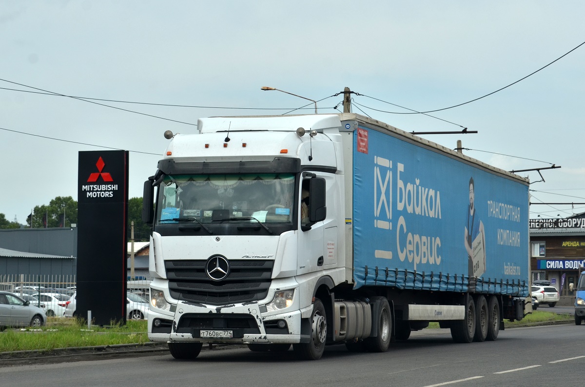 Челябинская область, № Т 760 ВС 774 — Mercedes-Benz Actros ('2018) 1845