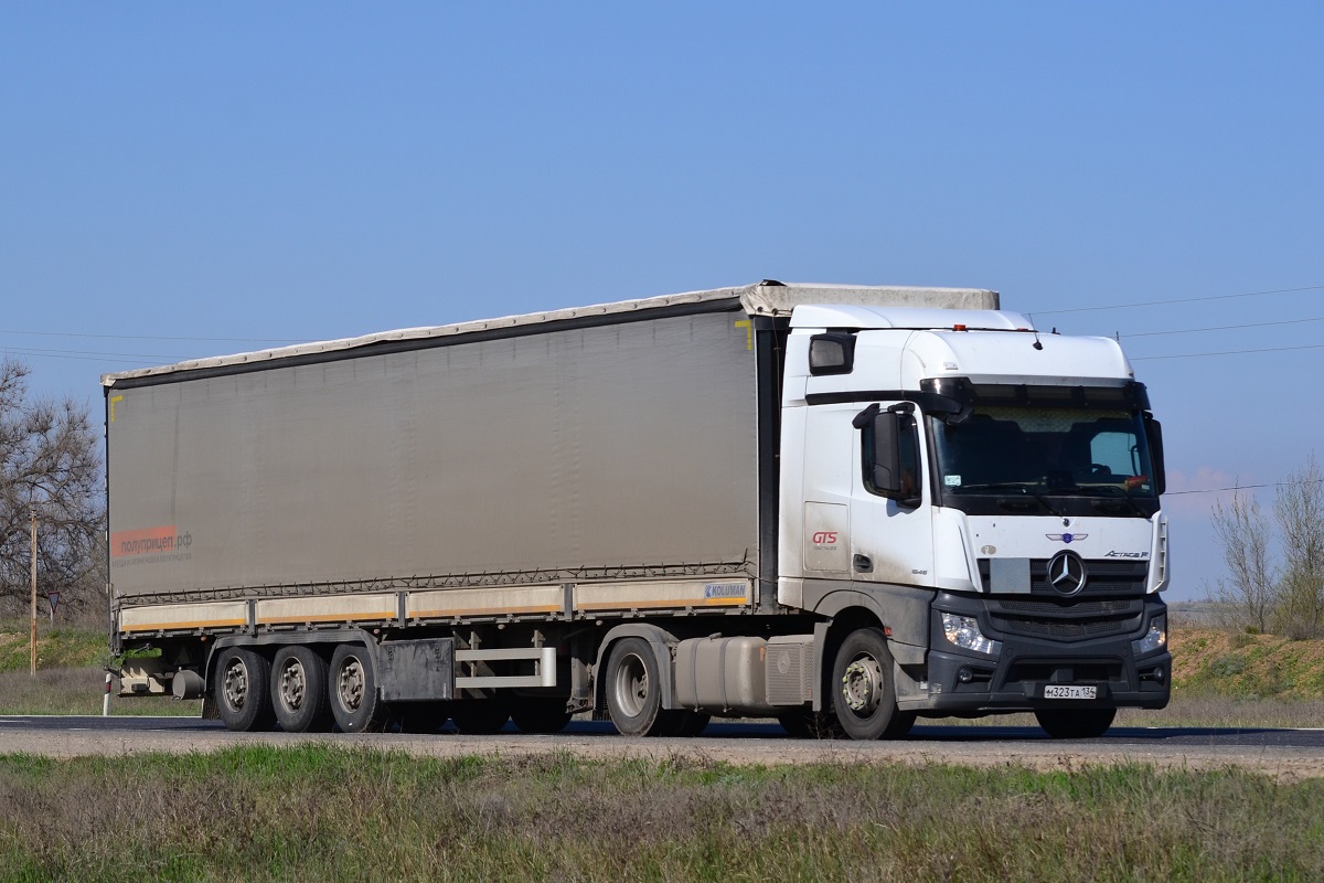 Волгоградская область, № М 323 ТА 134 — Mercedes-Benz Actros ('2018) 1845
