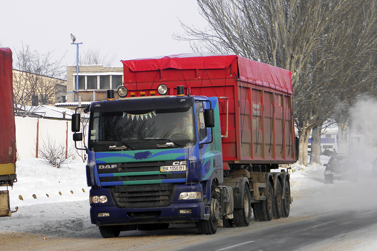 Хмельницкая область, № ВХ 1350 ВІ — DAF CF85 FT