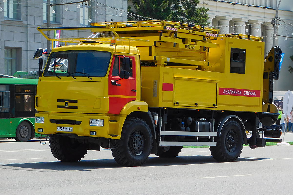Новосибирская область, № Р 727 ТА 154 — КамАЗ-43502-D5(66)