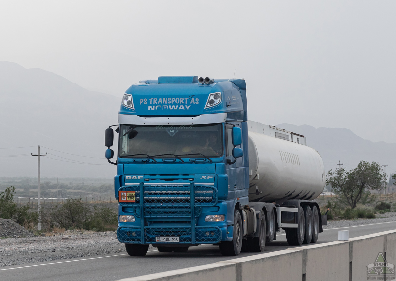 Киргизия, № 08 480 ADS — DAF XF105 FTS