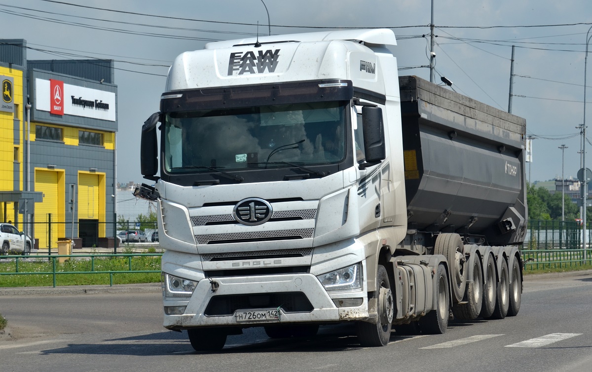 Кемеровская область, № Н 726 ОМ 142 — FAW J7 Eagle CA4180
