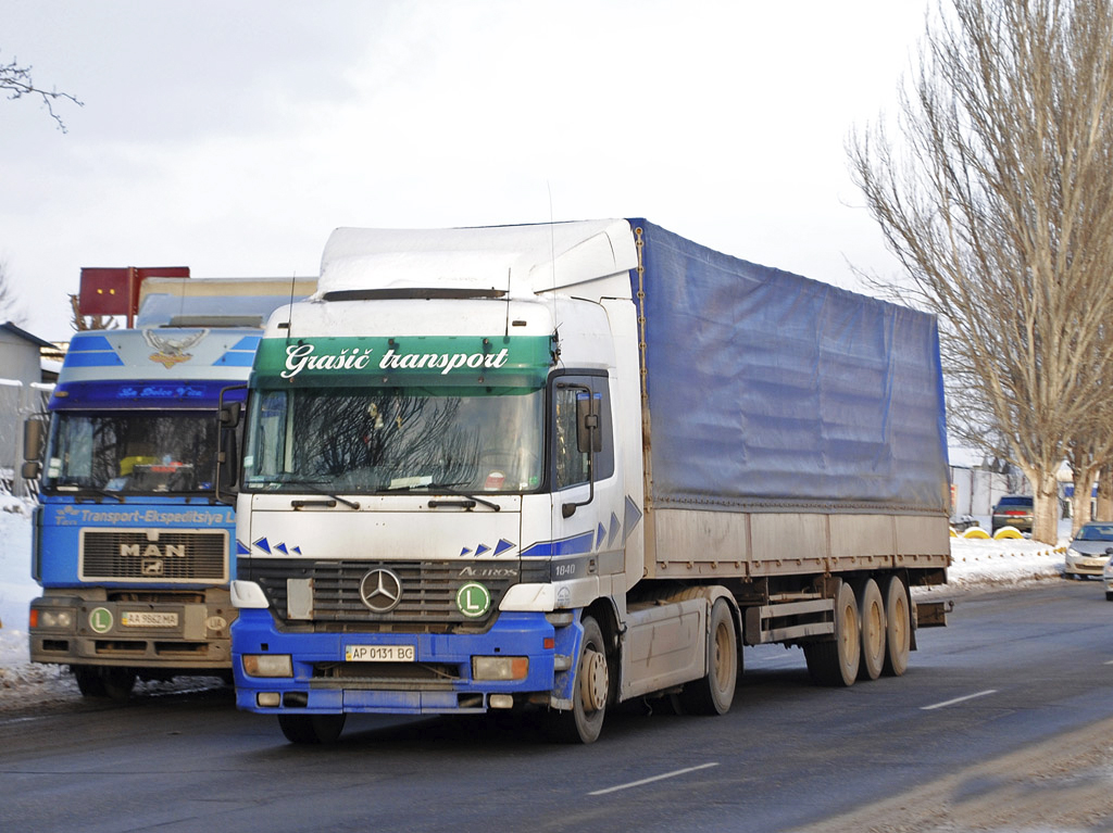 Запорожская область, № АР 0131 ВС — Mercedes-Benz Actros ('1997) 1840