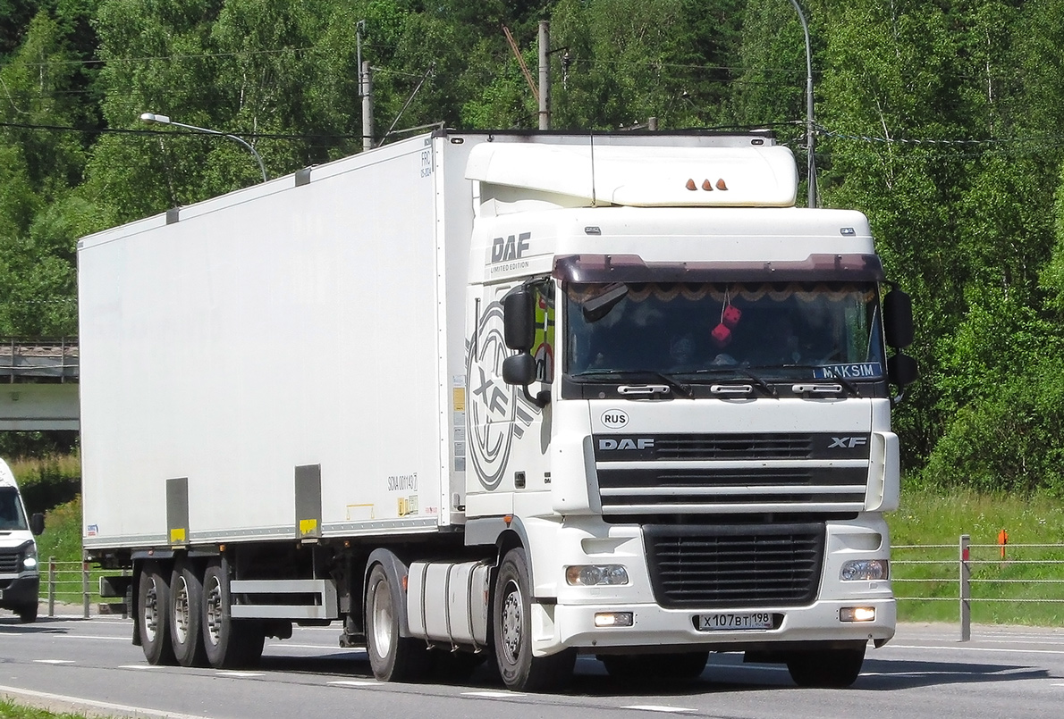 Санкт-Петербург, № Х 107 ВТ 198 — DAF 95XF FT