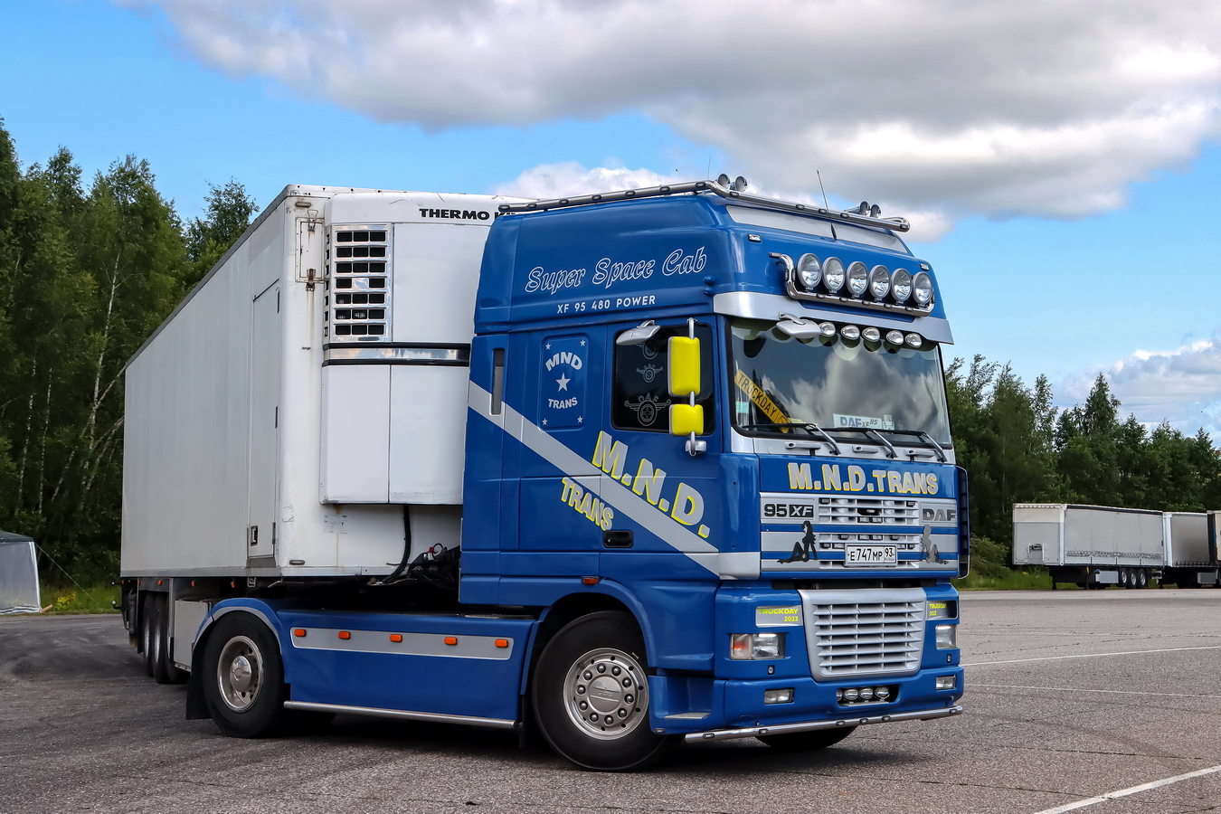 Краснодарский край, № Е 747 МР 93 — DAF 95XF FT; Московская область — Фестиваль TruckDay 2025
