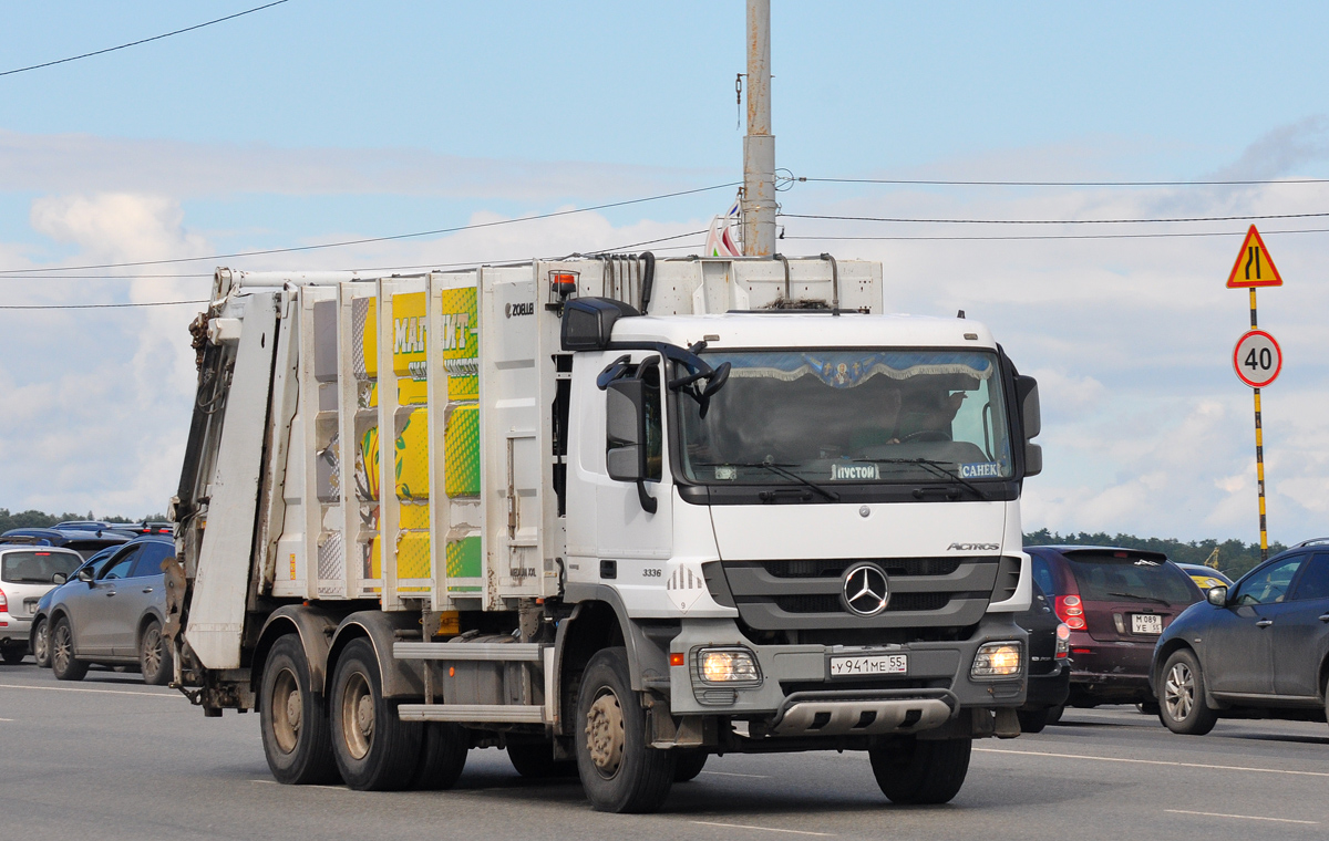 Омская область, № У 941 МЕ 55 — Mercedes-Benz Actros '09 3336 [Z9M]