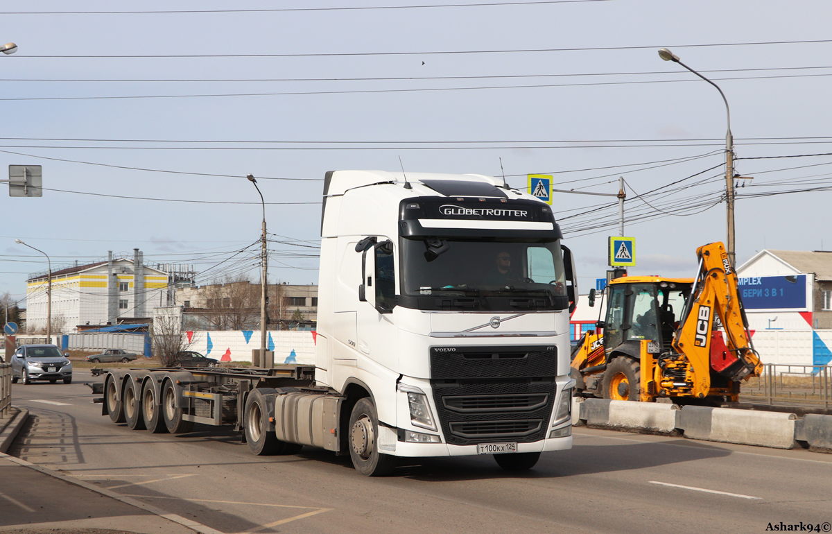 Красноярский край, № Т 100 КХ 124 — Volvo ('2012) FH.500 [X9P]
