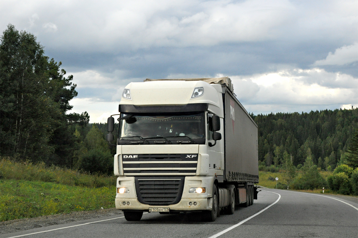 Краснодарский край, № А 105 ВН 123 — DAF XF105 FT
