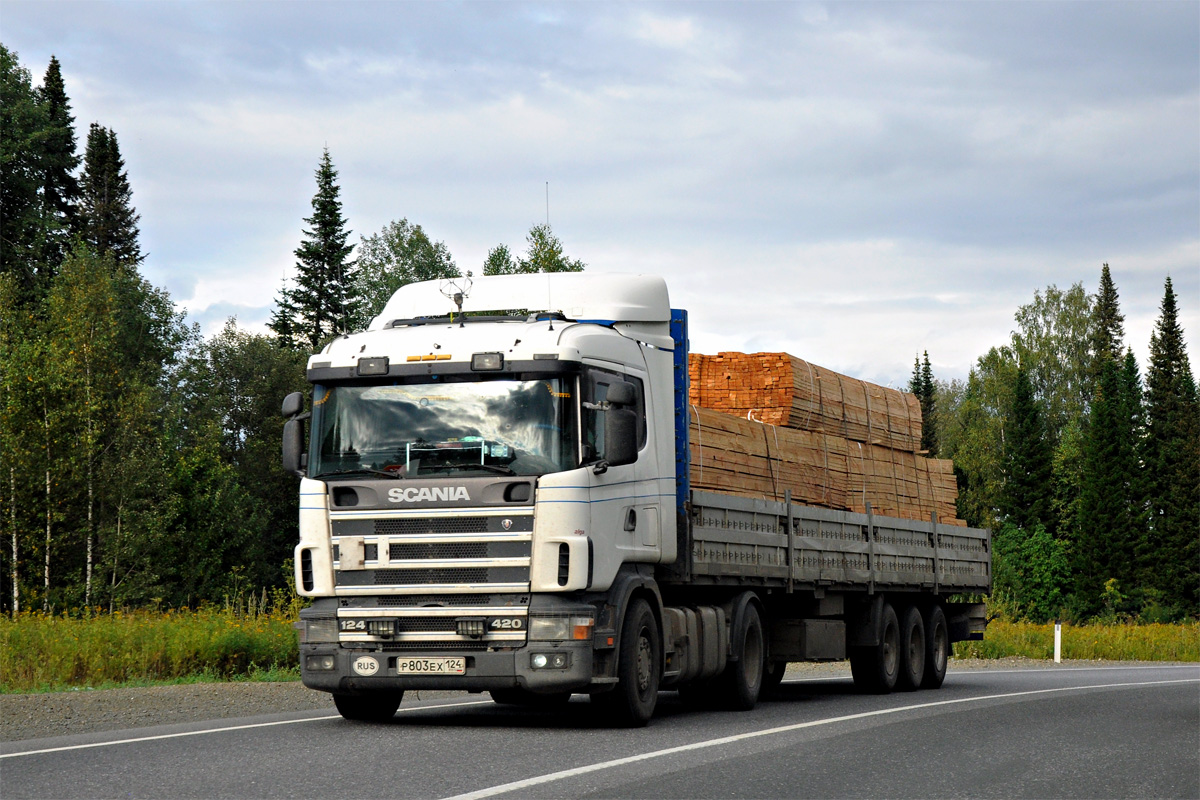 Красноярский край, № Р 803 ЕХ 124 — Scania ('1996) R124L