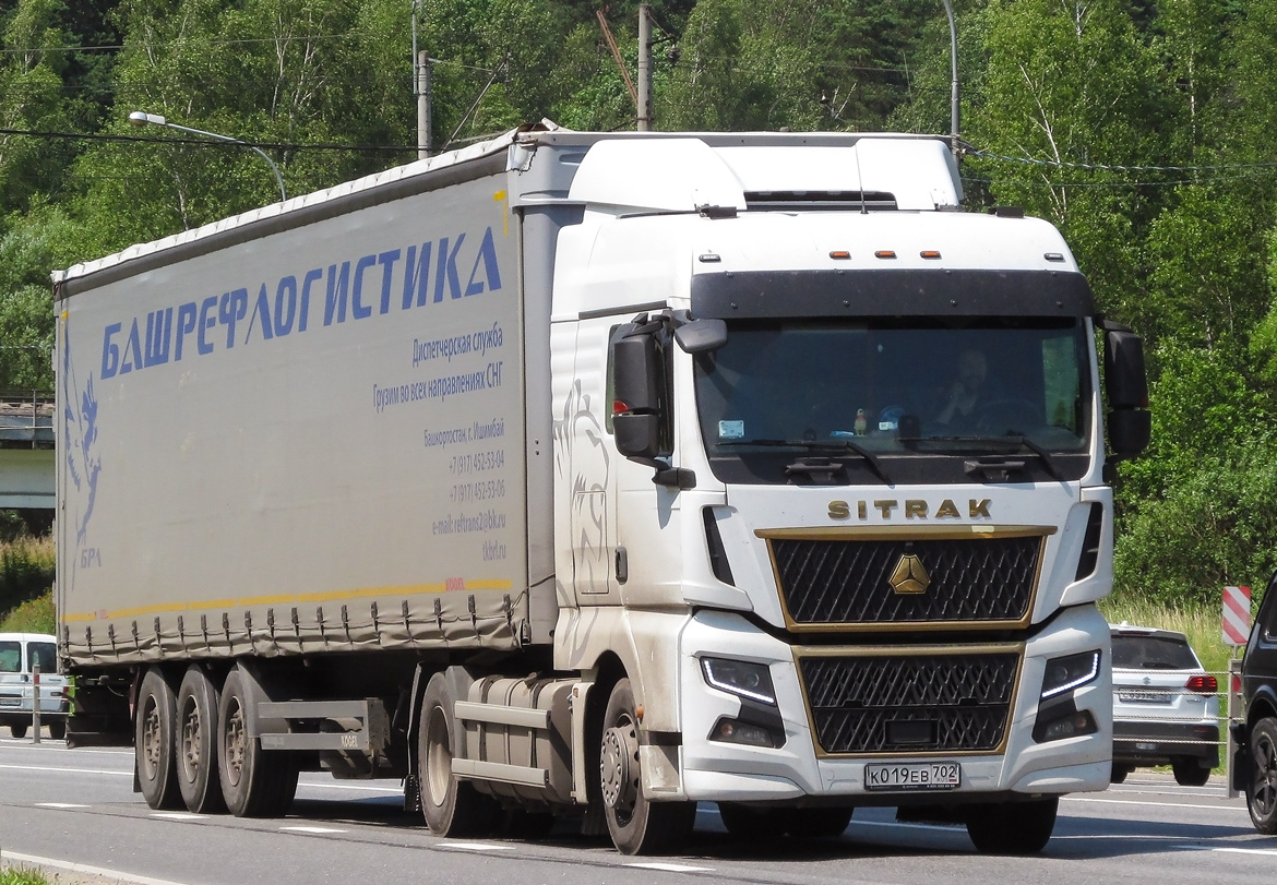 Башкортостан, № К 019 ЕВ 702 — Sitrak C7H ZZ4186 MAX