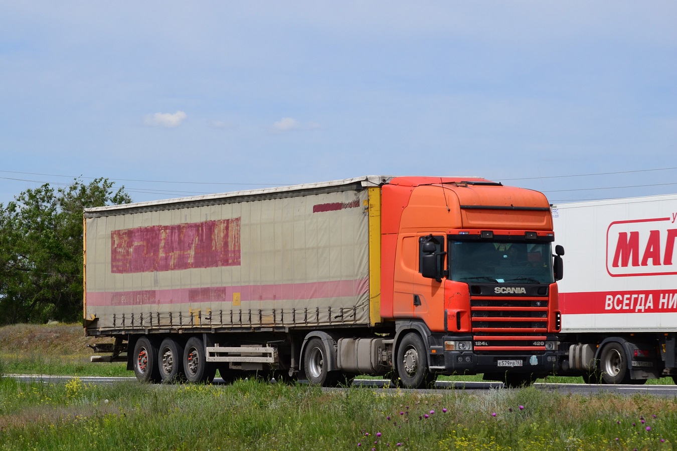 Самарская область, № Е 579 РВ 763 — Scania ('1996) R124L