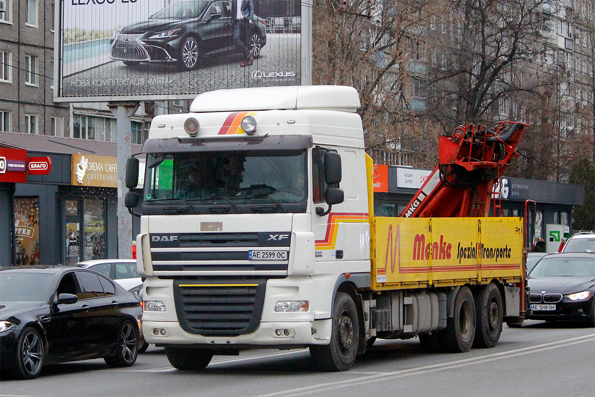Днепропетровская область, № АЕ 2599 ОС — DAF XF105 (общая модель)