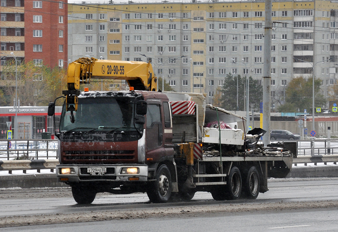 Омская область, № Х 729 РЕ 55 — Isuzu Giga (общая модель)